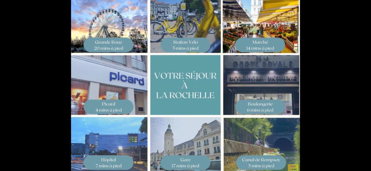 Апартаменты Le Coquet De Rompsay Paisible & Moderne Ла-Рошель Экстерьер фото
